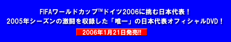 日本代表Go for 2006! 2006シーズン
